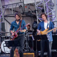 Rockband spielt zusammen mit dem Leipziger Symphonieorchester