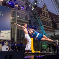 Roller-Skate-Artistik mit dem Duo Rock’n’Rollers