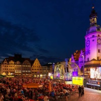 Abendstimmung bei der LEIPZIGER MARKT MUSIK